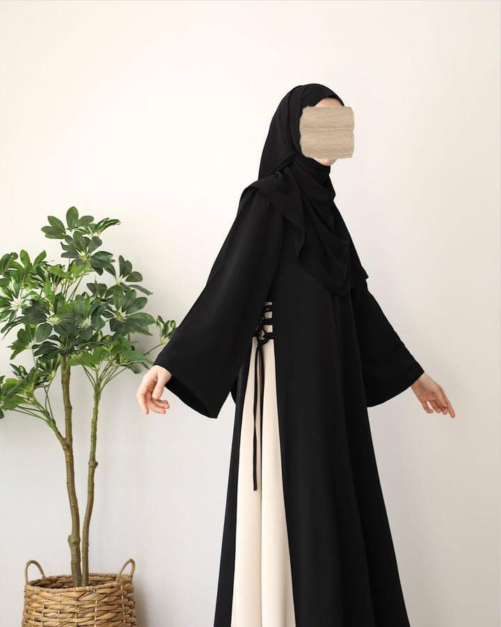 georgette abaya with stoller