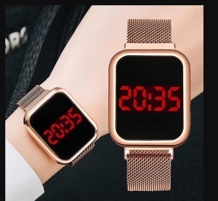 Touch LED Magnet Watch Fashion