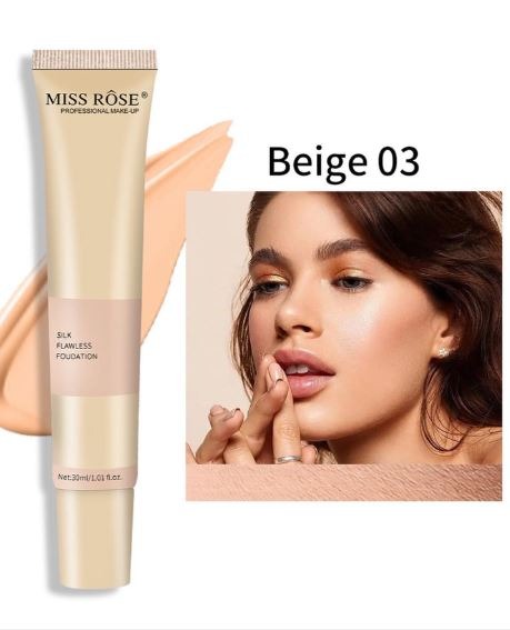 Miss Rose 3 PC Regular Deal Silk Foundation Concealer & Blender