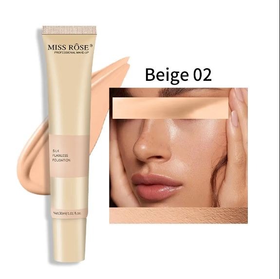 Miss Rose 3 PC Regular Deal Silk Foundation Concealer & Blender