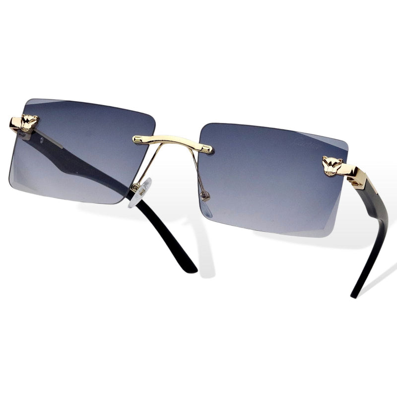 Rimless Polarized Scratch-Resistant Sunglasses