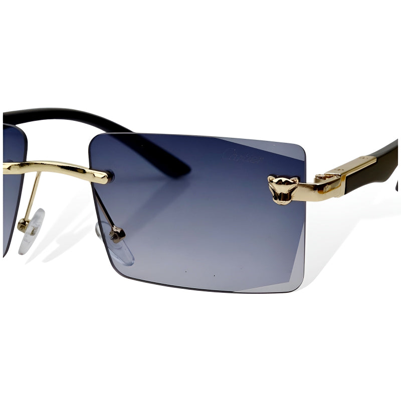 Rimless Polarized Scratch-Resistant Sunglasses