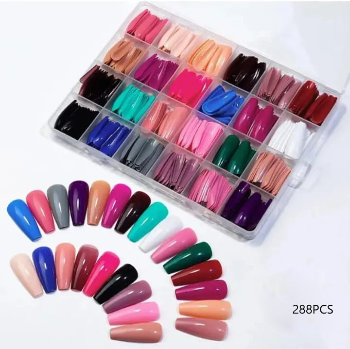 Colorful nails box