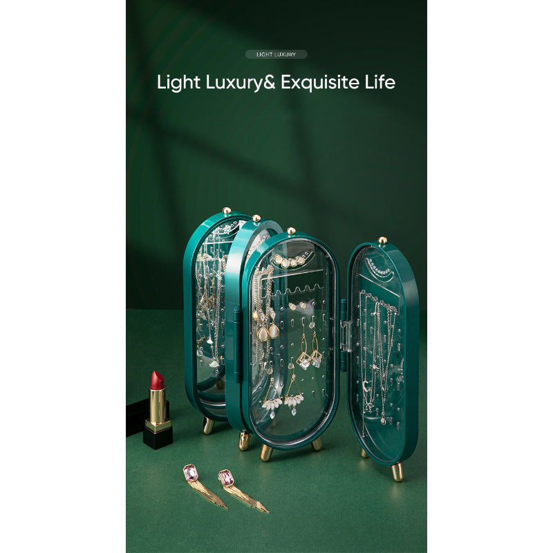 Dustproof Folding Jewelry Storage Box