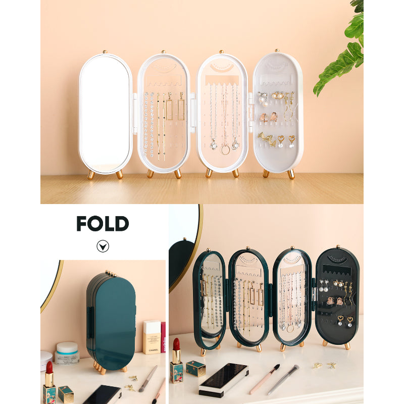 Dustproof Folding Jewelry Storage Box