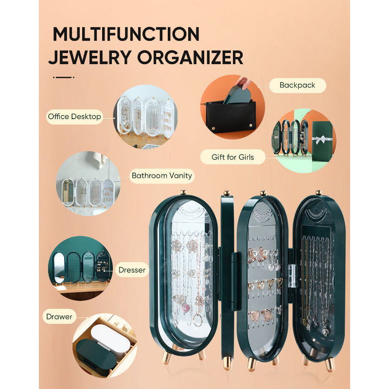 Dustproof Folding Jewelry Storage Box