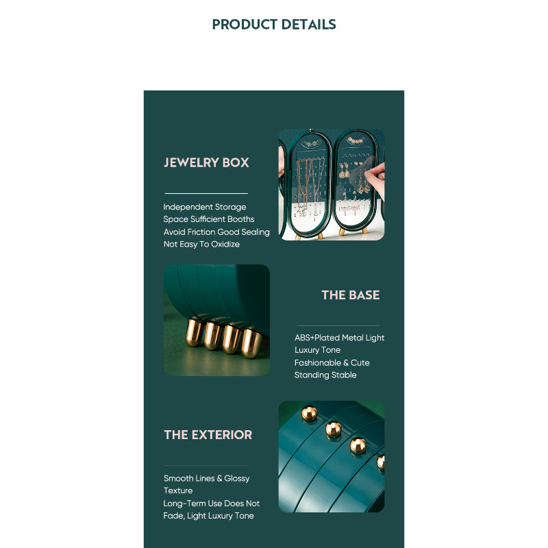 Dustproof Folding Jewelry Storage Box