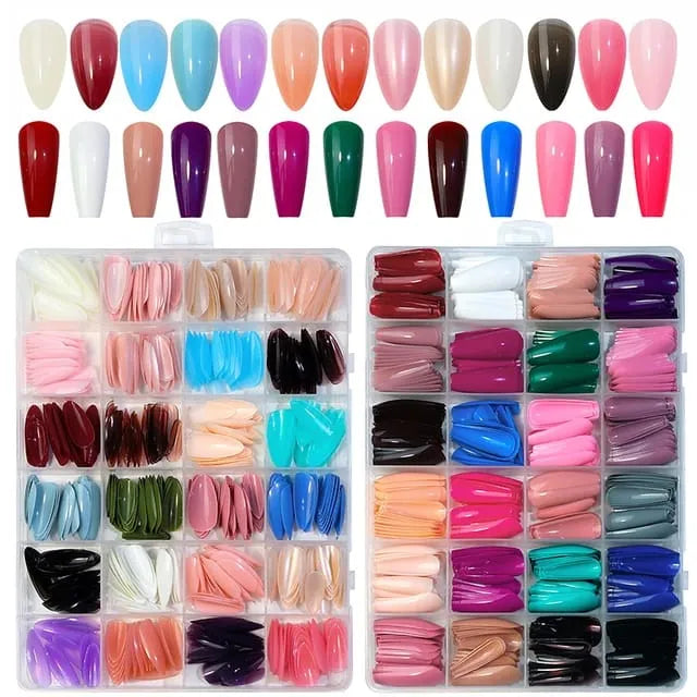 Colorful nails box