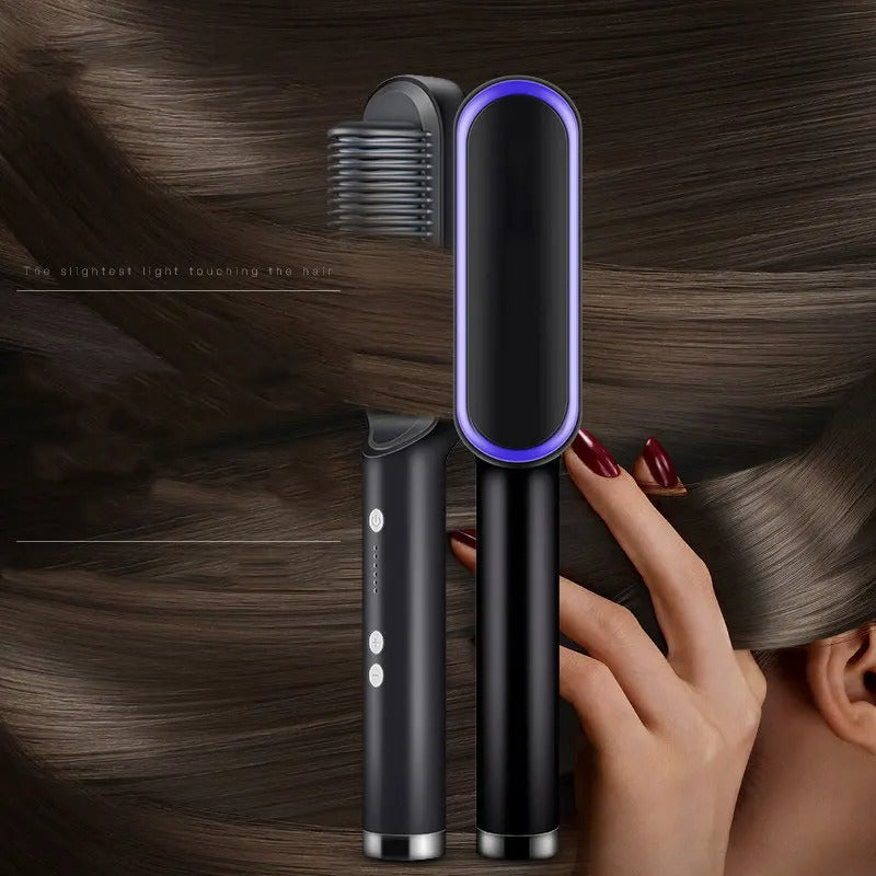 Hair straightener comb