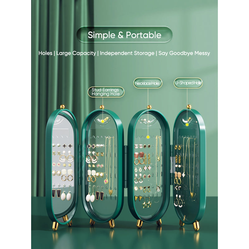 Dustproof Folding Jewelry Storage Box