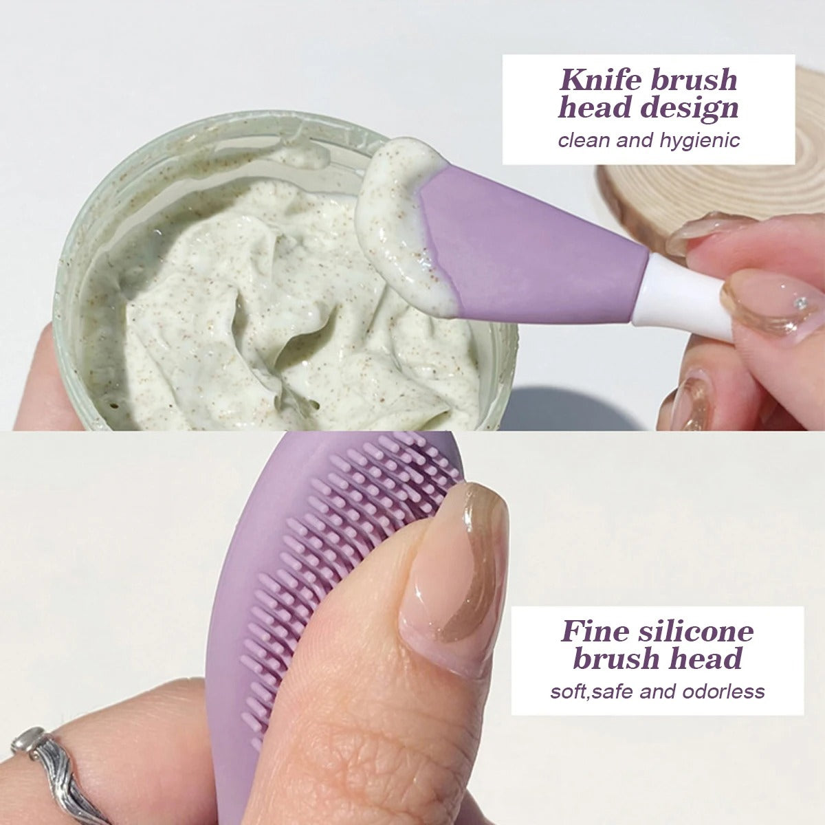 Face Scrubber and  Exfoliating Brush ( Pack of 2)