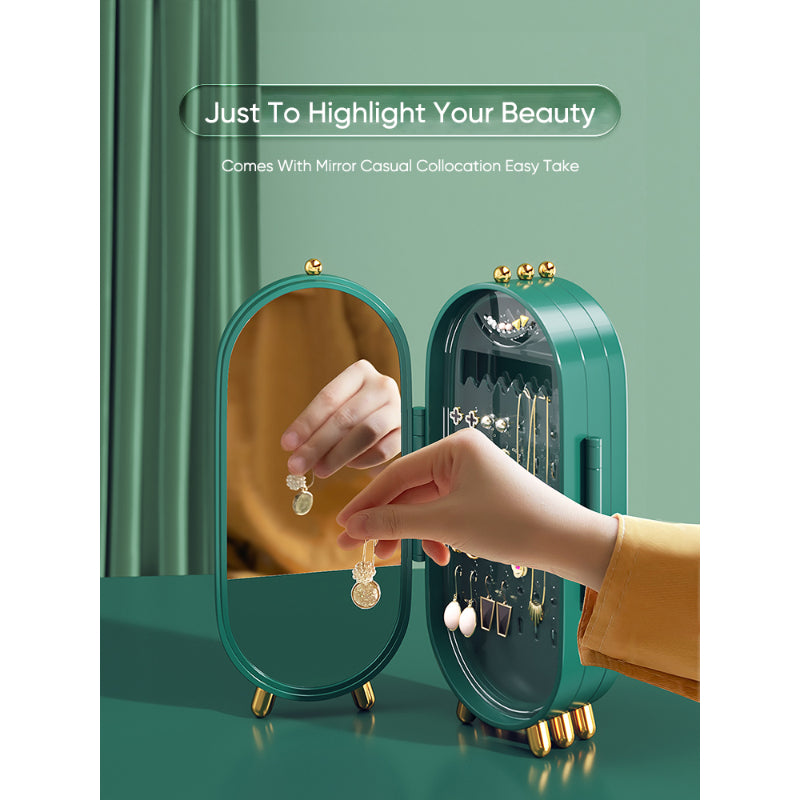 Dustproof Folding Jewelry Storage Box