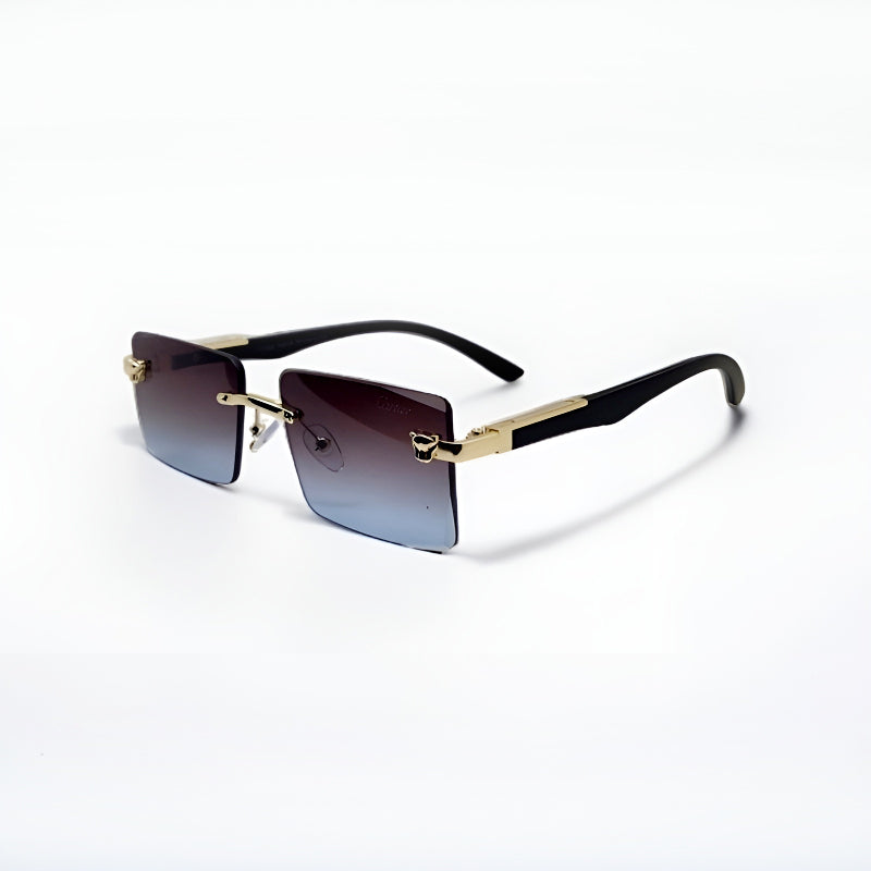 Rimless Polarized Scratch-Resistant Sunglasses